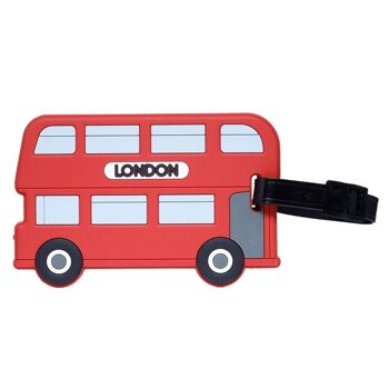 Étiquette de bagage en PVC pour bus de Londres 2