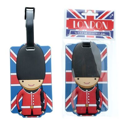 London Union Flag Guardsman PVC Luggage Tag