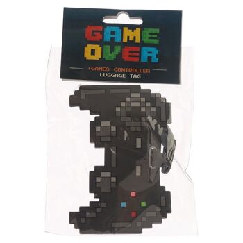 Étiquette de bagage en PVC pour contrôleur de jeu Game Over 4