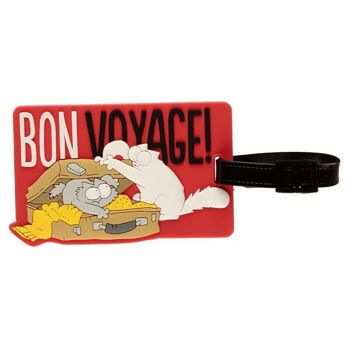 Le chat de Simon Bon voyage ! Étiquette de bagage en PVC 2