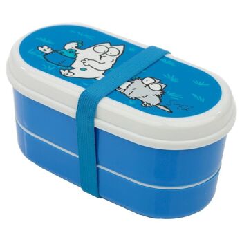 Boîte à bento empilée Simon's Cat avec fourchette et cuillère 7