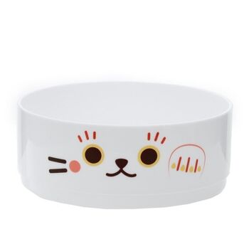 Boîte à bento ronde empilée chat porte-bonheur Maneki Neko 5
