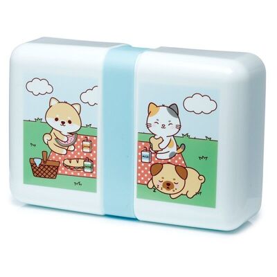 Rechteckige Lunchbox mit Gummiband - Adoramals Pets