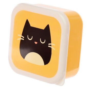 Set de 3 Lunch Box Snack Pots M/L/XL - Feline Fine Cat 5
