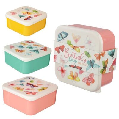 Set di 3 Lunch Box M/L/XL - Casa delle Farfalle