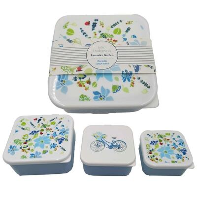 Set mit 3 Lunchbox Snack Pots M/L/XL - Julie Dodsworth