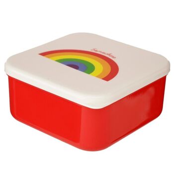 Set de 3 Lunch Box Snack Pots S/M/L - Somewhere Rainbow 3