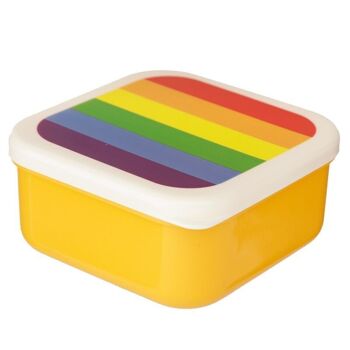Set de 3 Lunch Box Snack Pots S/M/L - Somewhere Rainbow 9