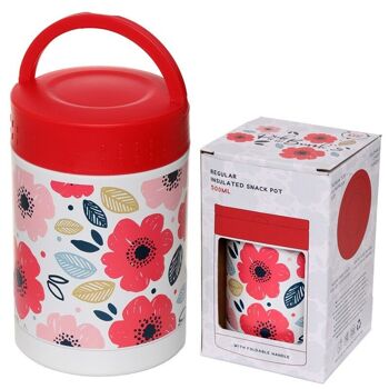 Poppy Inox Chaud & Froid Isolation Thermique Lunch Pot 500ml 1
