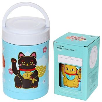 Maneki Neko Lucky Cat Pot isotherme chaud et froid 500 ml 1