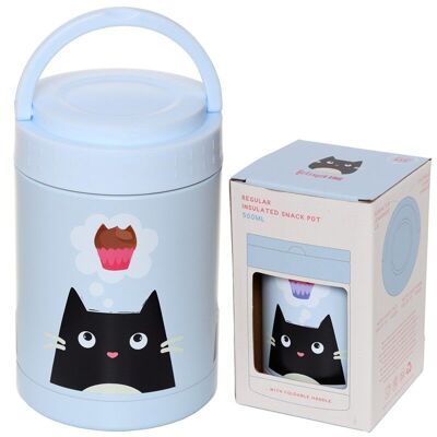Feline Fine Cat Hot & Cold Thermal Insulated Lunch Pot 500ml