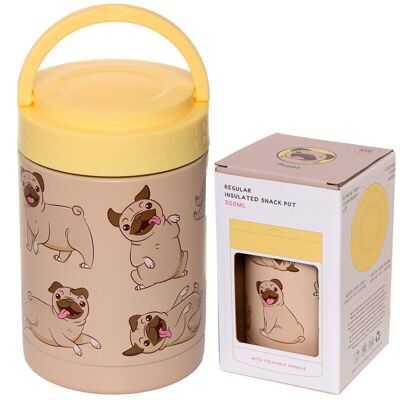Mopps Pug Hot & Cold Thermal Insulated Lunch Pot 500ml