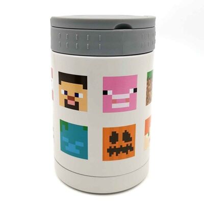 Minecraft Faces Hot & Cold Isolierter Lunchpot 500ml