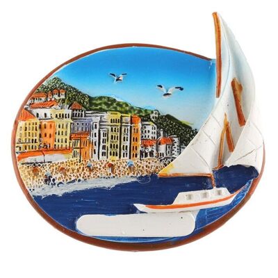 Seaside Magnet - Boat and Seaside Town