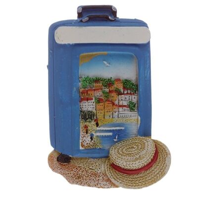 Souvenir Seaside Magnet - Suitcase on Wheels