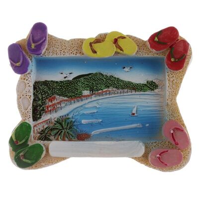 Souvenir Seaside Magnet - Flip Flop Rahmen