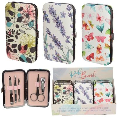 Wisewood, Lavender Fields and Butterfly 5 Piece Manicure Set