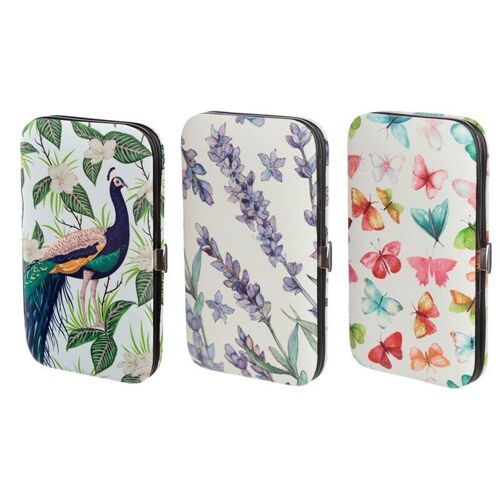 Floral, Butterfly House & Peacock 5 Piece Manicure Set