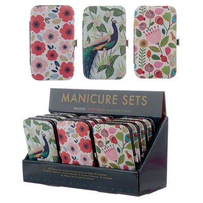 Peacock, Poppy Field & Autumn Falls 5 Piece Manicure Set