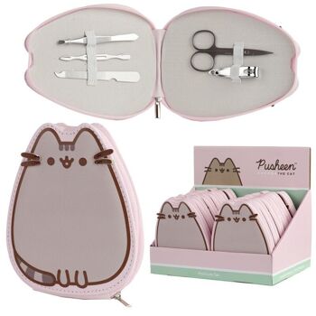 Ensemble de manucure 5 pièces en forme de chat Pusheen le chat 1