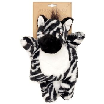 Pack de chaleur en peluche au micro-ondes Zebra au blé et à la lavande 5