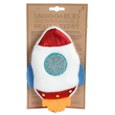 Space Microwavable Rocket En Peluche Blé et Lavande Heat Pack