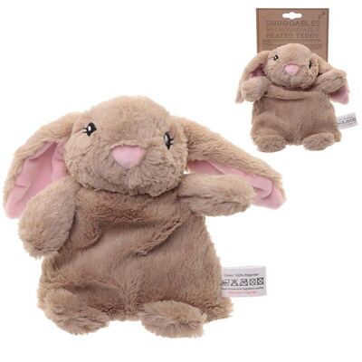 Bunny Lot de chaleur en peluche au micro-ondes au blé et à la lavande