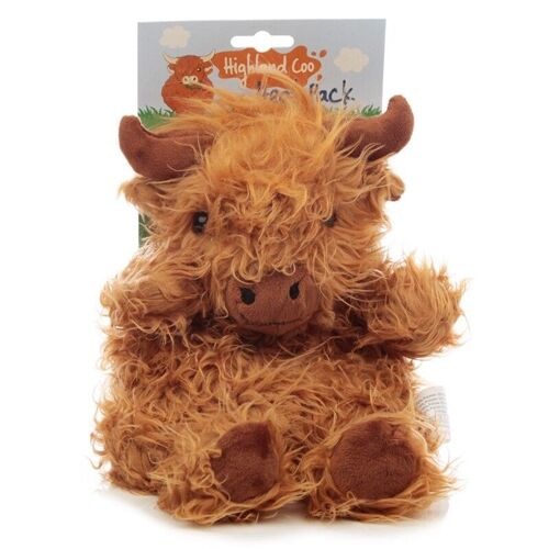 Highland Coo Cow Microwavable Wheat and Lavender Heat Pack