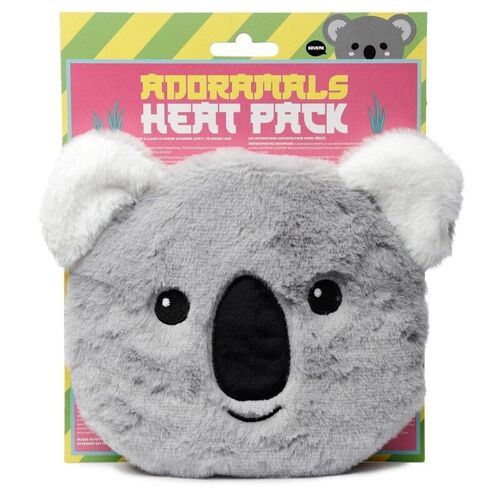 Koala Round Microwavable Plush Wheat and Lavender Heat Pack