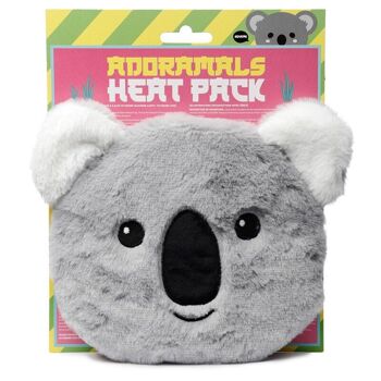 Koala Rond En Peluche Au Micro-Ondable En Peluche Blé Et Lavande Heat Pack 1