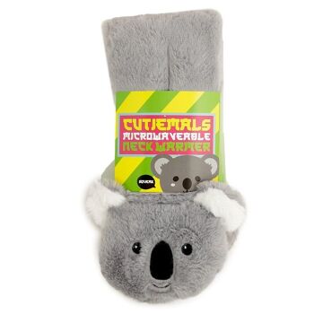 Koala Plush Neck Warmer Wheat & Lavender Heat Pack 6