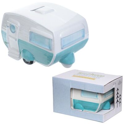 Home is Where You Park It Caravan Ceramic Money Box