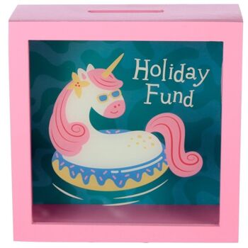 Tirelire Vacation Vibes Unicorn Holiday Fund 2