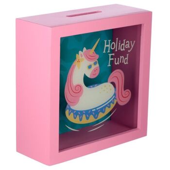 Tirelire Vacation Vibes Unicorn Holiday Fund 3