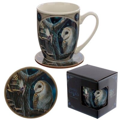 Lisa Parker Fairy Tales Porcelain Mug & Coaster Set