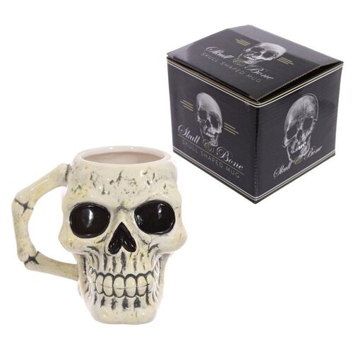 Ancient Skull Head Ceramic Shaped Mug