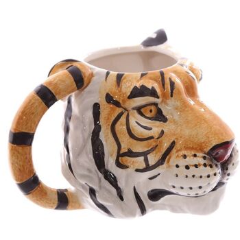 Tasse en forme de tête de tigre en céramique 3