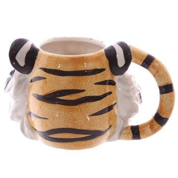 Tasse en forme de tête de tigre en céramique 4