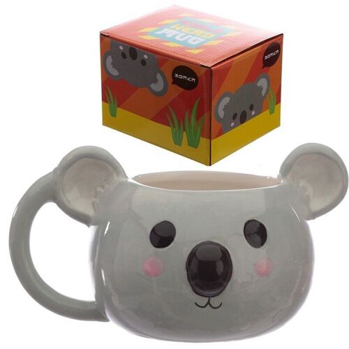 Adoramals Koala Head Ceramic Shaped Mug