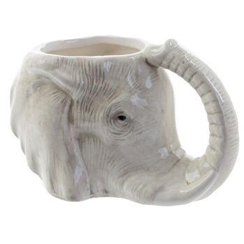 Tasse en forme de tête d'éléphant en céramique 2