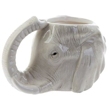 Tasse en forme de tête d'éléphant en céramique 4