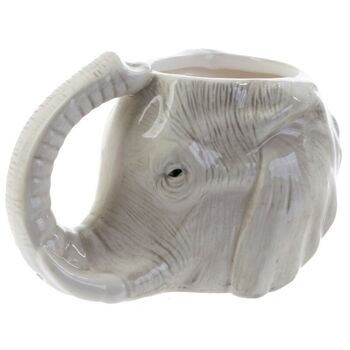 Tasse en forme de tête d'éléphant en céramique 9