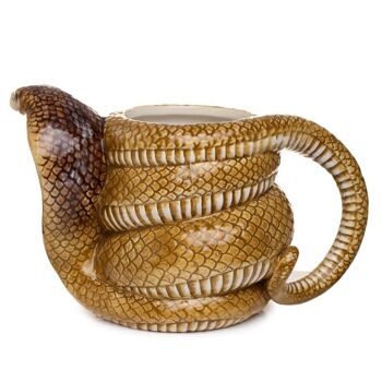 Tasse en forme de serpent enroulé Cobra en céramique 4