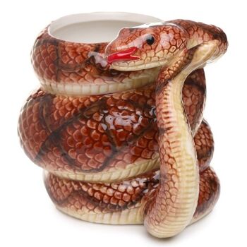 Tasse en céramique de serpent enroulé de python 3