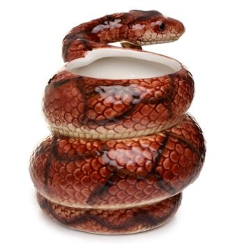Tasse en céramique de serpent enroulé de python 5