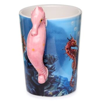 Tasse Lisa Parker Seahorse avec poignée en céramique 2