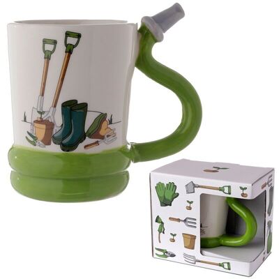 Garden Hose Ceramic Shaped Handle Mug