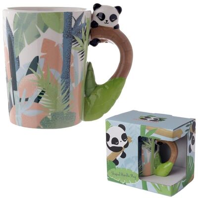 Tazza con manico a forma di Pandarama Panda in ceramica
