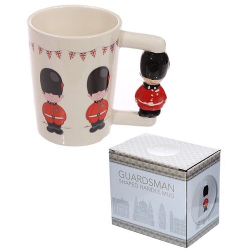 Guardsman Figure Ceramic Shaped Handle Mug