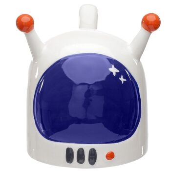 Tasse en céramique à l'envers avec casque d'astronaute des cadets de l'espace 2